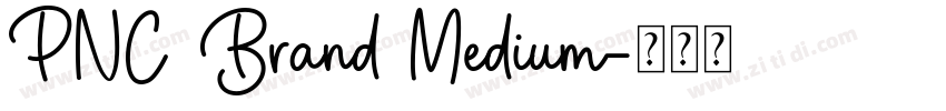 PNC Brand Medium字体转换